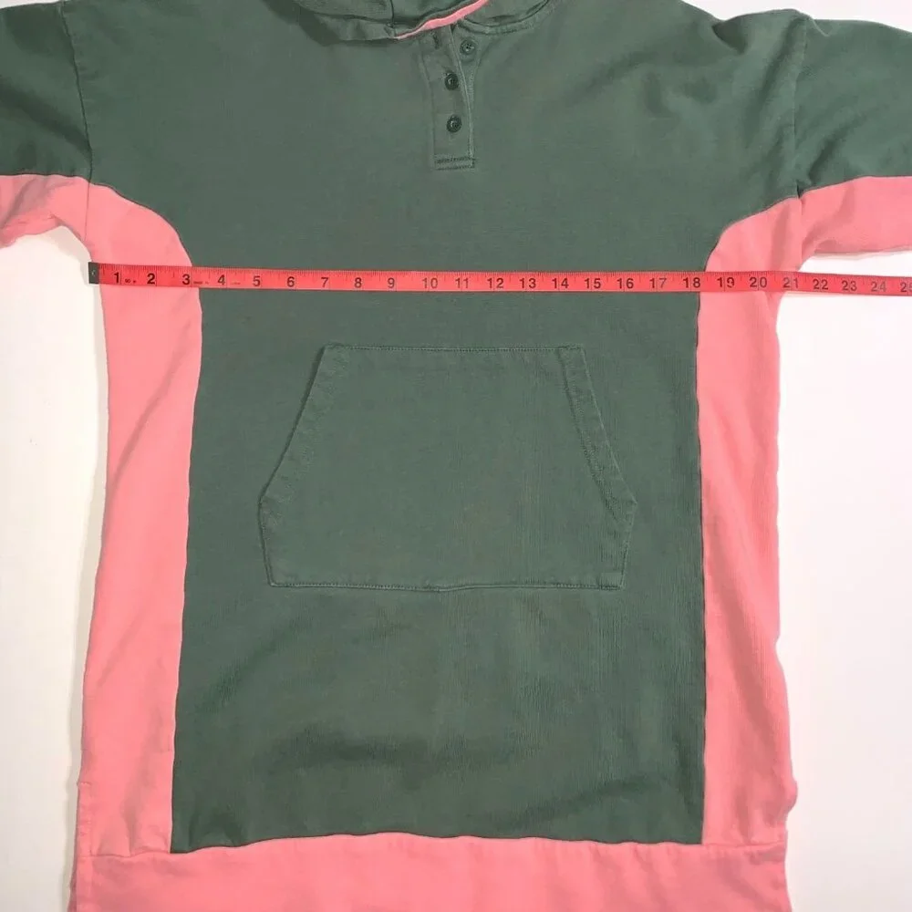 Free Assembly Girls‎ Long Hoodie Dress Pink/Green XXL